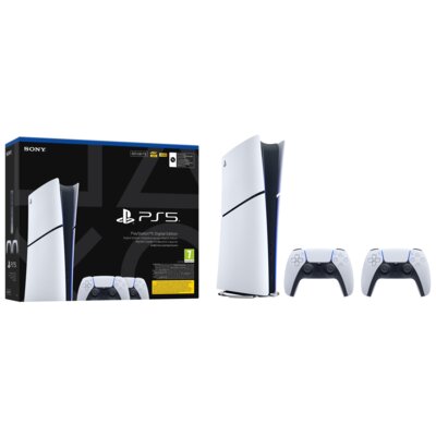 Konsola SONY PlayStation 5 Digital Slim Edition 825GB E-chassis + 2 kontrolery Dualsense