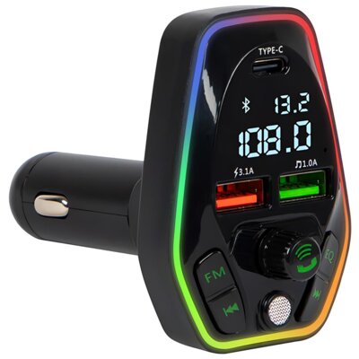 Transmiter FM Bluetooth T-05 RGB