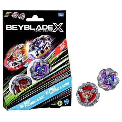 Zabawka BEYBLADE X Beat Tyranno 4-70Q i Knife Shinobi 4-80HN G1542ES0