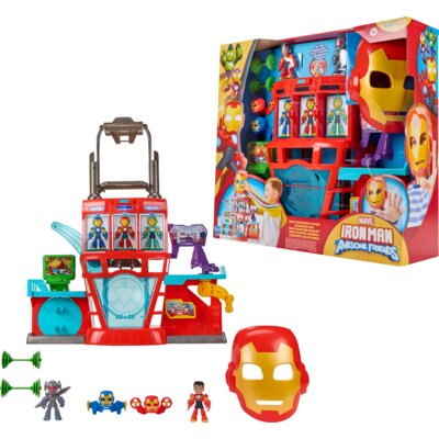 Zestaw figurek HASBRO Disney Jr. Marvel Iron Man and his Awesome Friends Siedziba Iron Mana G12595L0