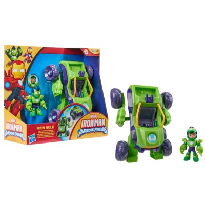 Figurka HASBRO Disney Junior Iron Man i Super Ekipa 2w1 Iron hulk G14755P0