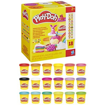 Ciastolina PLAY-DOH Zestaw 18 kolorowych tub G05225L0