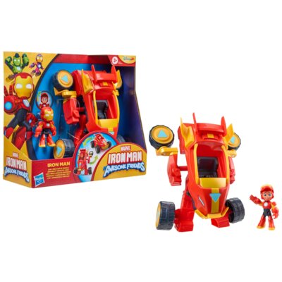 Figurka HASBRO Disney Junior Marvel Iron Man and his Awesome Friends 2w1 Mech Suit i Vehicle G14745P0
