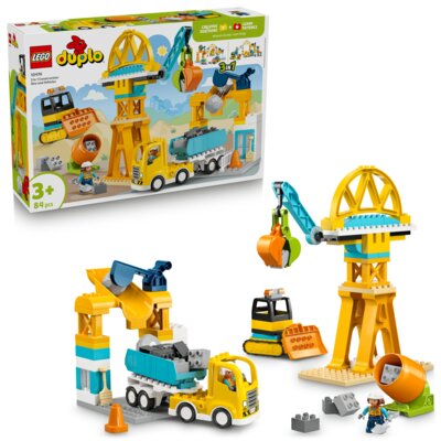 LEGO 10476 DUPLO Plac budowy z pojazdami 3 w 1