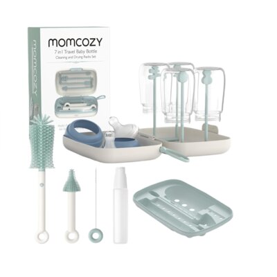 Zestaw szczotek do czyszczenia butelek MOMCOZY 7w1 Zielony