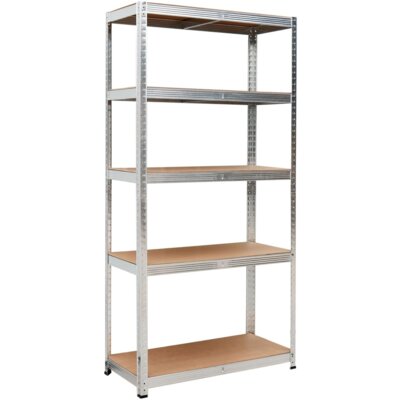 Regał magazynowy GOCKOWIAK 150 x 75 x 30 cm Srebrny