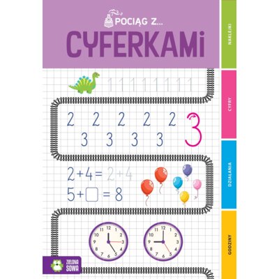 KSIAZECZKA EDUK 200X288 POCIAG Z CYFER NAKLEJ ZS Praca zbiorowa