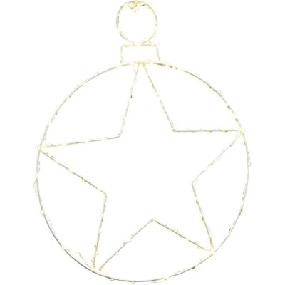 Dekoracja świetlna na okno CHRISTMAS DECORATION Gwiazda 236 LED 48 cm