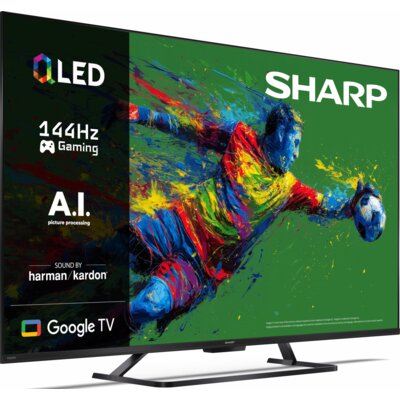 Telewizor SHARP 50HR8765E 50" QLED 4K 144Hz VRR Google TV Dolby Vision Dolby Atmos HDMI 2.1