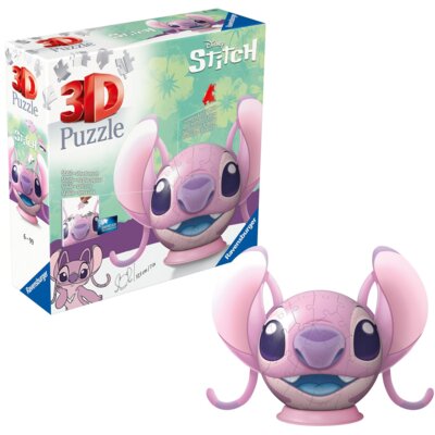 Puzzle 3D RAVENSBURGER Kula Disney Stitch Andzia z uszami 11639 (72 elementy)