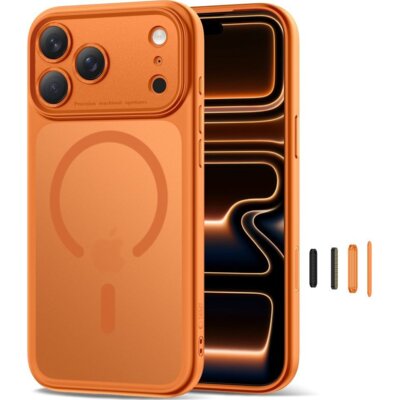 Etui TECH-PROTECT Magpeak MagSafe CC do Apple iPhone 17 Pro Max Pomarańczowy