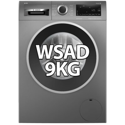 Pralka BOSCH WGG244FRPL 9kg 1400 obr EcoSilence Drive, SpeedPerfect + Suszarka BOSCH Serie 6 WQG243CRPL z pompą ciepła + Łącznik BOSCH WTZ2741C