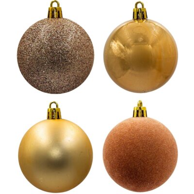 Bombka CHRISTMAS DECORATION 7703376 Złoty (16 szt.)