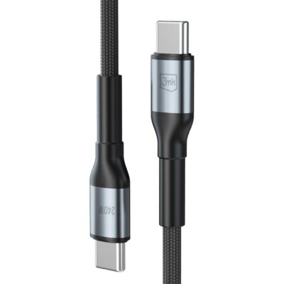Kabel USB-C - USB-C 3MK Hyper Cable N-Series 2 m 240W Czarny