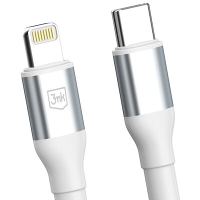 Kabel USB-C - Lightning 3MK Hyper Cable N-Series 1 m 20W Biały