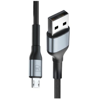 Kabel USB - Micro USB 3MK Hyper Cable N-Series 1 m 12W Czarny