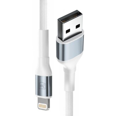 Kabel USB - Lightning 3MK Hyper Cable N-Series 2 m 12W Biały