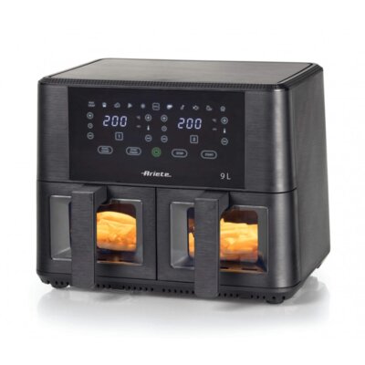 Air Fryer Frytkownica beztłuszczowa ARIETE 4631/00 9l z podwójnym koszem z okienkiem do obserwacji postępów gotowania