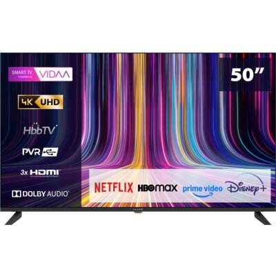 Telewizor Kiano Elegance 50" 4K Smart TV VIDAA Netflix, HBO, Prime