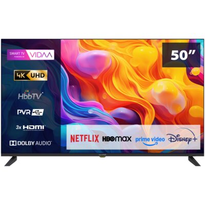Telewizor Kiano Elegance 50" 4K Smart TV VIDAA Netflix, HBO, Prime