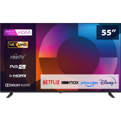 Telewizor Kiano Elegance 55" 4K Smart TV VIDAA Netflix, HBO, Prime