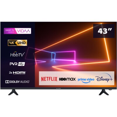 Telewizor Kiano Elegance 43" 4K Smart TV VIDAA Netflix, HBO, Prime