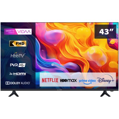 Telewizor Kiano Elegance 43" Smart TV VIDAA Netflix, HBO, Prime