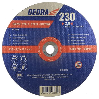 Tarcza do cięcia DEDRA F13052 230 mm