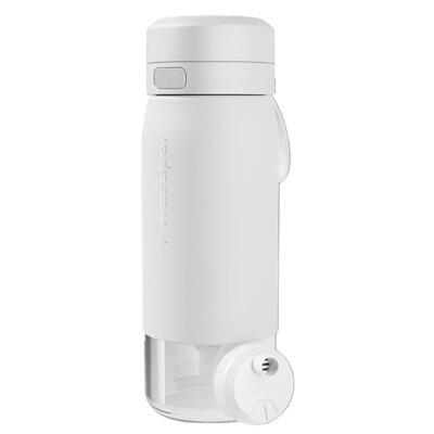 Butelka filtrująca WESSPER B2 Glass Actitex 500 ml Biały