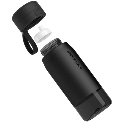 Butelka filtrująca WESSPER B2 Tritan Actitex 500 ml Czarny