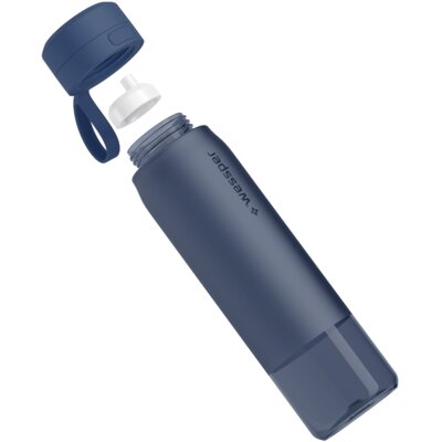 Butelka filtrująca WESSPER B2 Tritan Actitex 1000 ml Niebieski