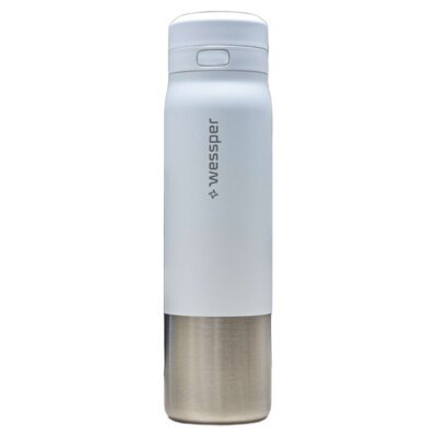 Butelka filtrująca WESSPER B2 Stainless Steel Actitex 1000 ml Biały