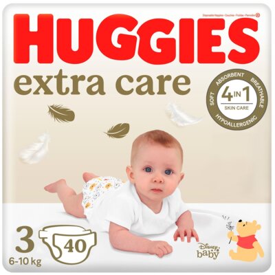 Pieluszki HUGGIES Extra Care 3 6-10kg (40 szt.)