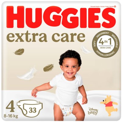 Pieluszki HUGGIES Extra Care 4 8-16kg (33 szt.)