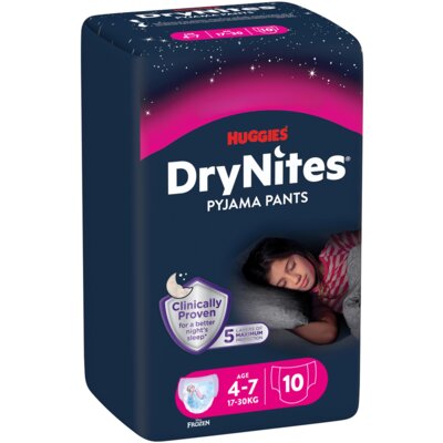 Pieluchomajtki HUGGIES DryNites Girl 6 (10 szt.)