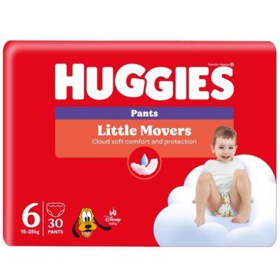 Pieluchomajtki HUGGIES Little Movers 6 (30 szt.)