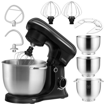 Robot kuchenny planetarny ZEEGMA Planeet Trio Czarny 1500W