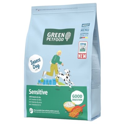 Karma dla psa GREEN PETFOOD InsectDog Sensitive z owadami i ryżem 3 kg