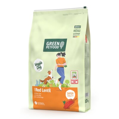 Kama dla psa GREEN PETFOOD writh Red Lentil Adult z czerwoną soczewicą 10 kg