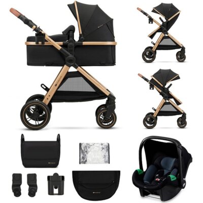 Wózek wielofunkcyjny KINDERKRAFT Esme Pro 3w1 Czarny