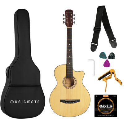Gitara akustyczna MUSICMATE MM-G22 NaturalDream Drewno naturalne