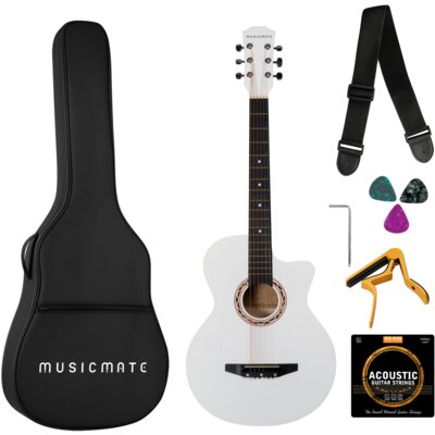 Gitara akustyczna MUSICMATE MM-G23 PearlHarmony Biały
