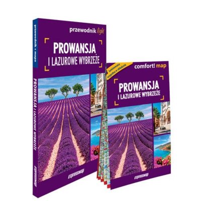 Prowansja i Lazurowe Wybrzeże zestaw przewodnikowy 2w1 light 2025 Grażyna Hanaf