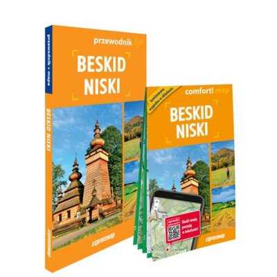 Beskid Niski light przewodnik + mapa Praca zbiorowa