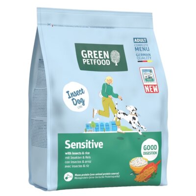 Karma dla psa GREEN PETFOOD InsectDog Sensitive z owadami i ryżem 900 g