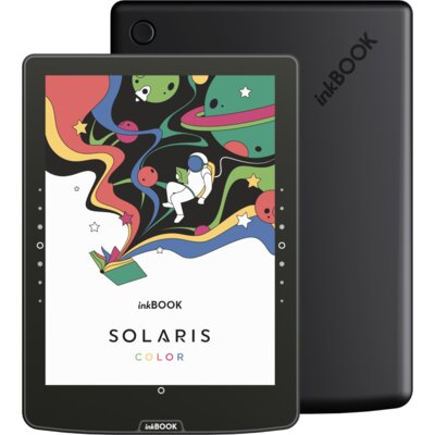 Czytnik e-booków INKBOOK Solaris Color 6", Podświetlany ekran, Wi-Fi Czarny