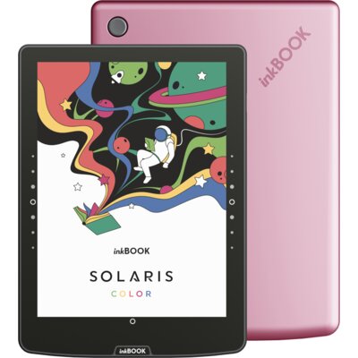Czytnik e-booków INKBOOK Solaris Color 6", Podświetlany ekran, Wi-Fi Różowy