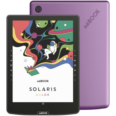 Czytnik e-booków INKBOOK Solaris Color 6", Podświetlany ekran, Wi-Fi Fioletowy