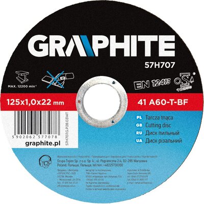 Tarcza do cięcia GRAPHITE 57H707 125 mm
