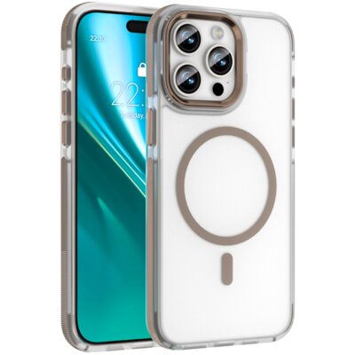 Etui ETTERI Icy Mag do Apple iPhone 14 Pro Złoty